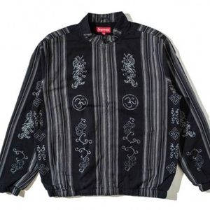 Supreme woven stripes batik jacket